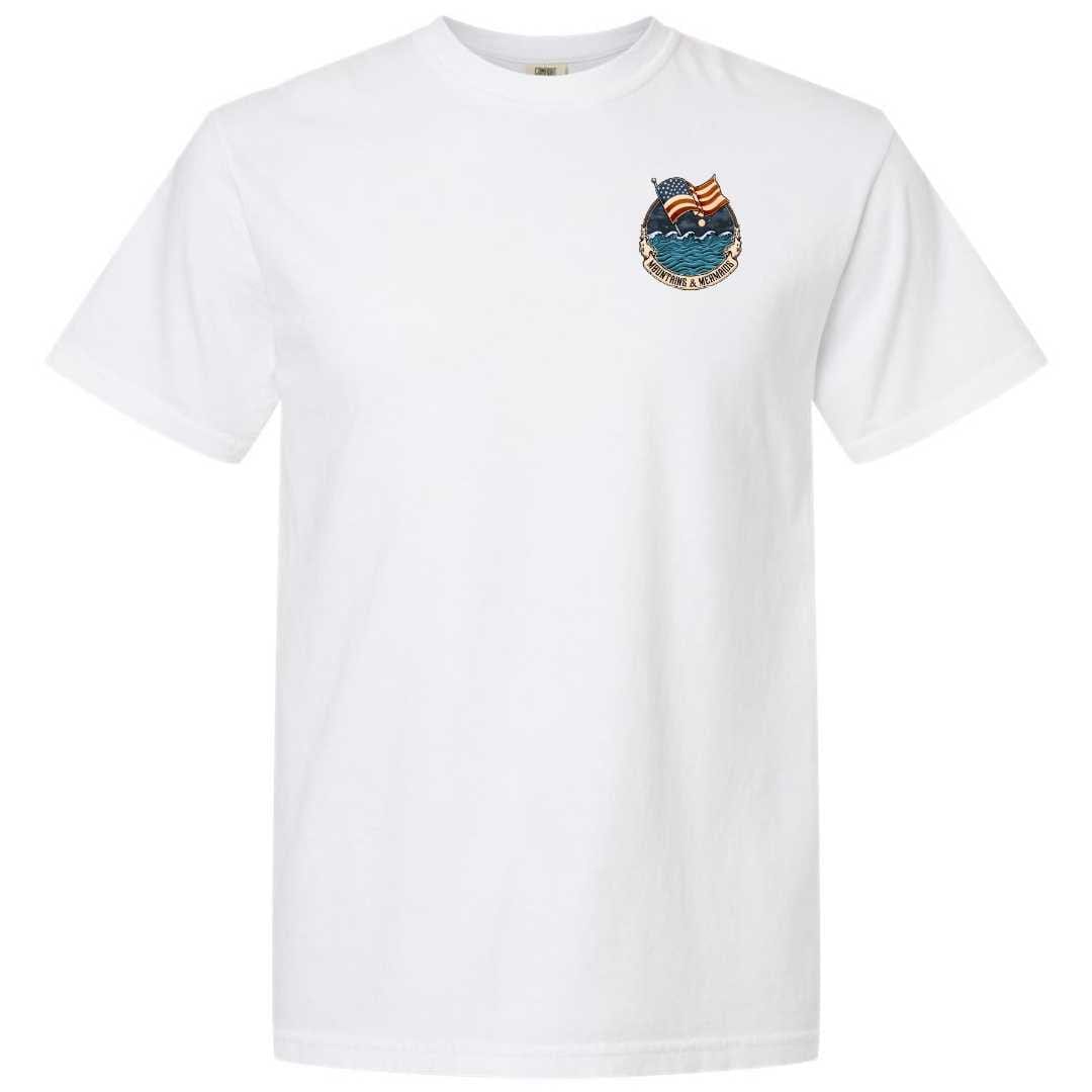 Mountains & Mermaids Lady Liberty Short Sleeve T-Shirt (White) Small MM4747