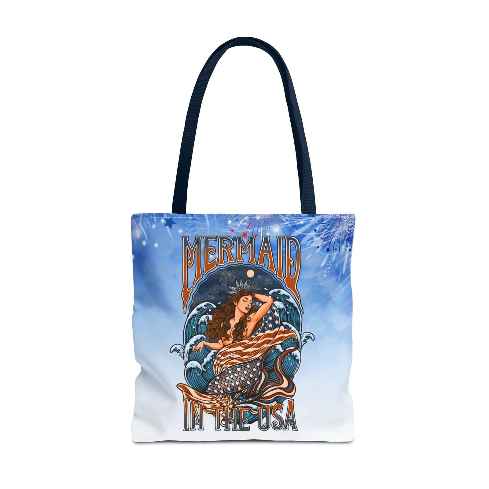 Mountains & Mermaids Lady Liberty Tote Bag 18" × 18'' 94257036205168650831