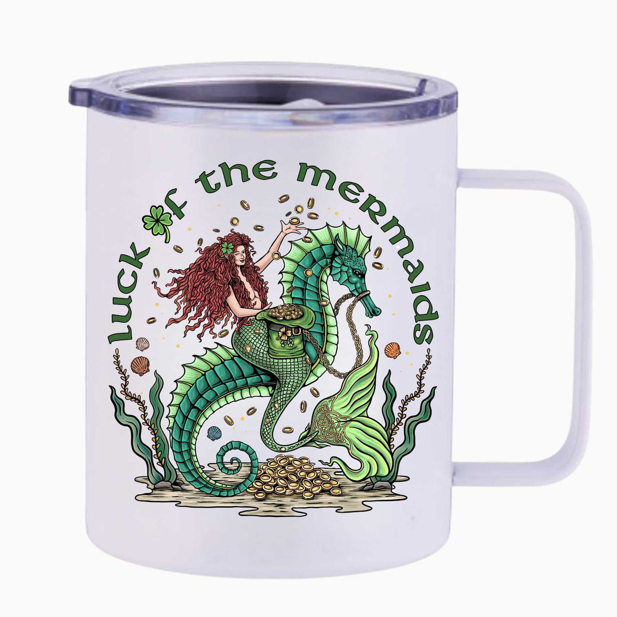 Mountains &amp; Mermaids Luck Of The Mermaids Insulated Travel Mug MM7009