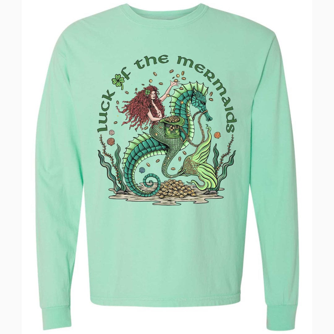 Mountains & Mermaids Luck Of The Mermaids Long Sleeve T-Shirt (Island Reef) Small MM3973