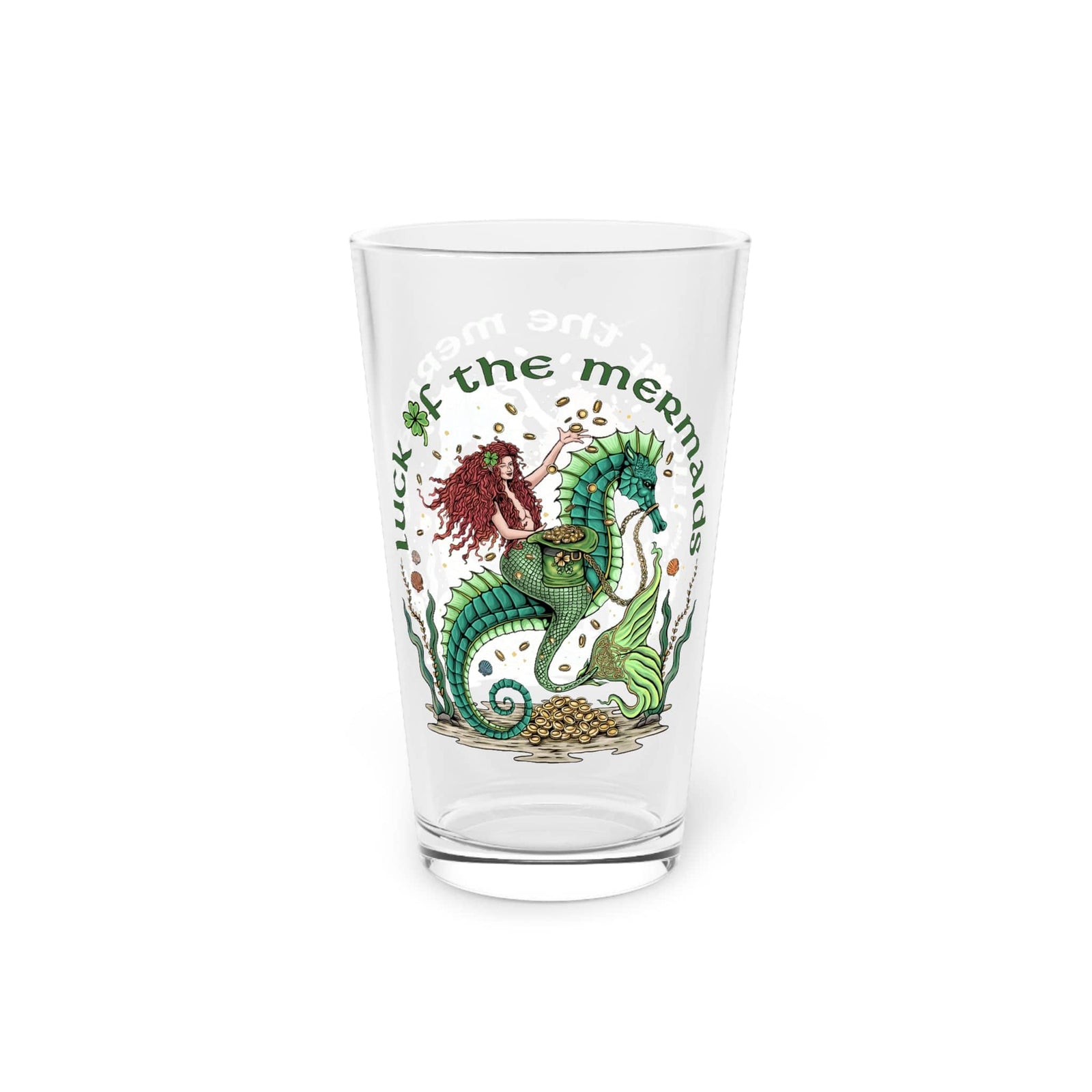 Mountains & Mermaids Luck Of The Mermaids Pint Glass, 16oz 16oz 13200345507579876193