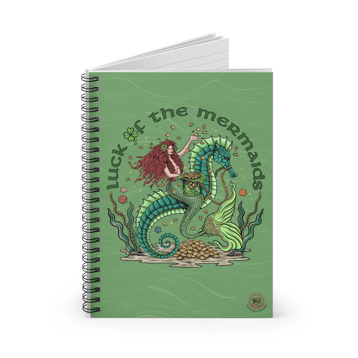 Mountains &amp; Mermaids Luck Of The Mermaids Spiral Notebook - Ruled Line One Size 33507051481191999187