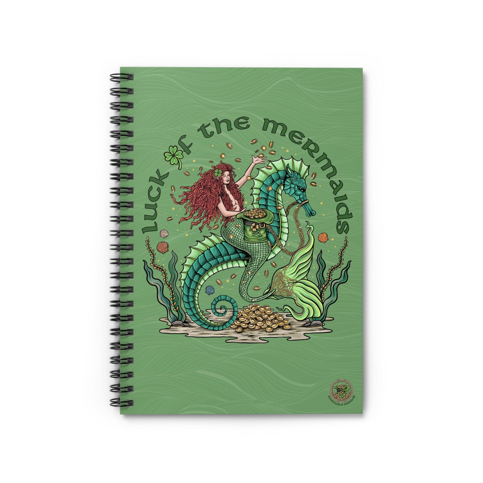 Mountains & Mermaids Luck Of The Mermaids Spiral Notebook - Ruled Line One Size 33507051481191999187