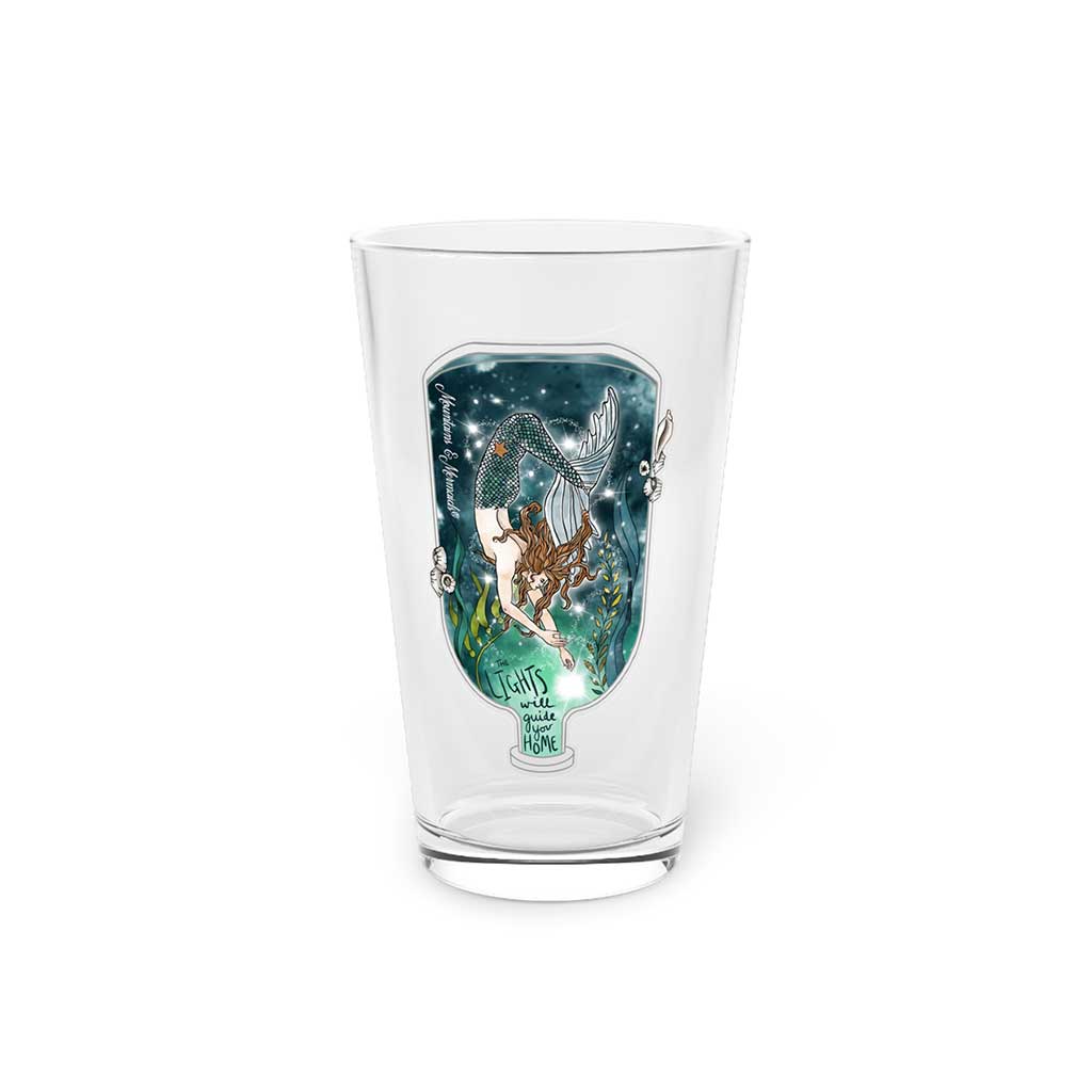 Mountains &amp; Mermaids Luminary Pint Glass MM1379