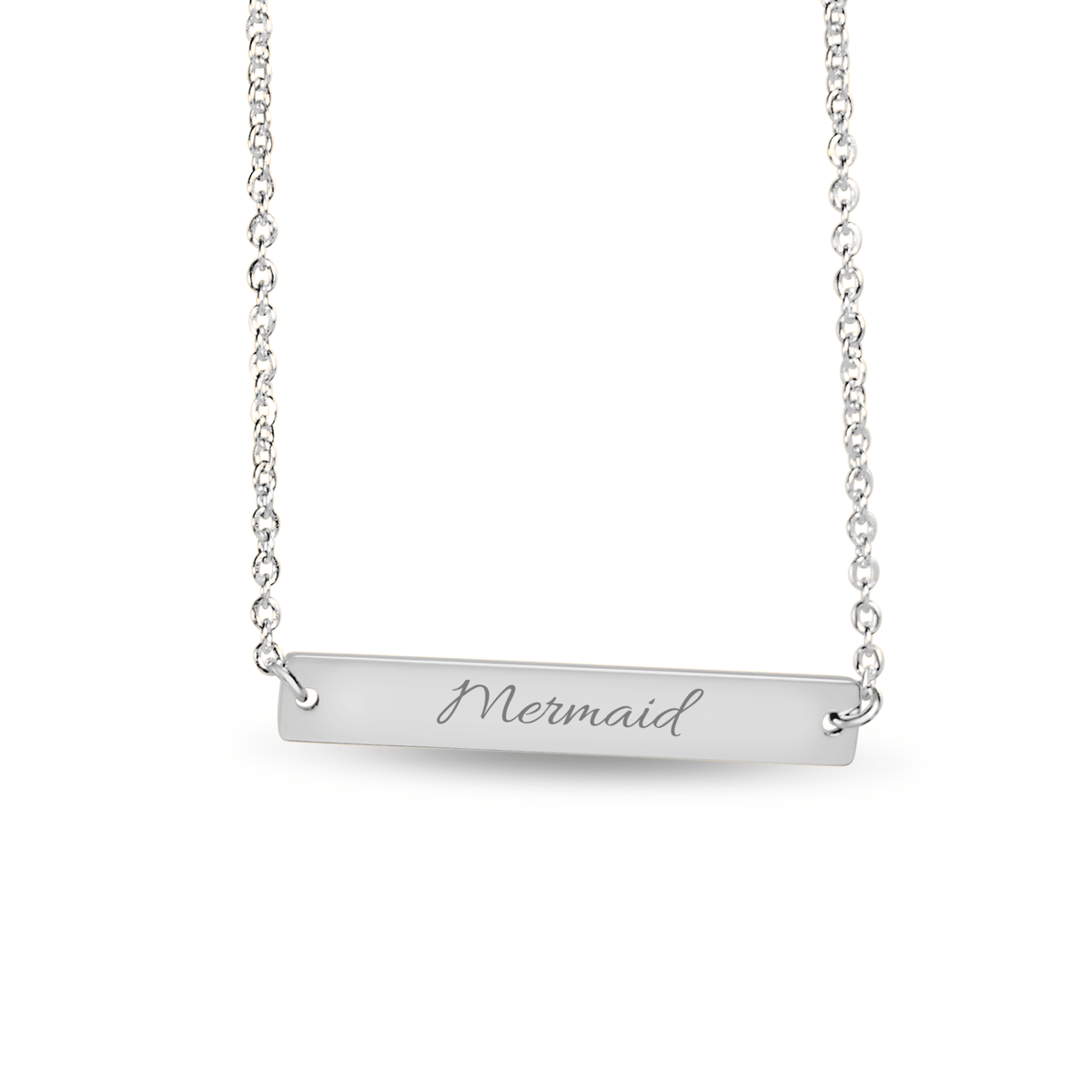 Mountains & Mermaids Mermaid Horizontal Bar Necklace