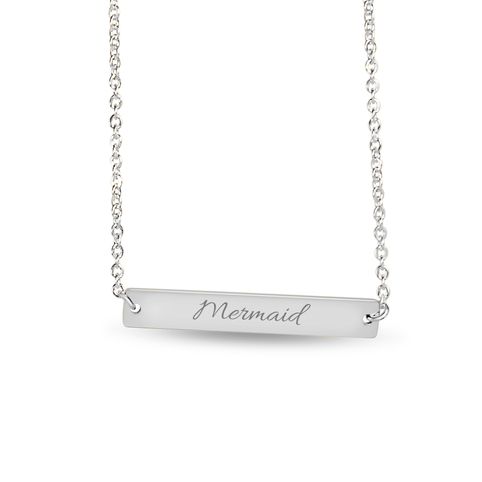 Mountains & Mermaids Mermaid Horizontal Bar Necklace