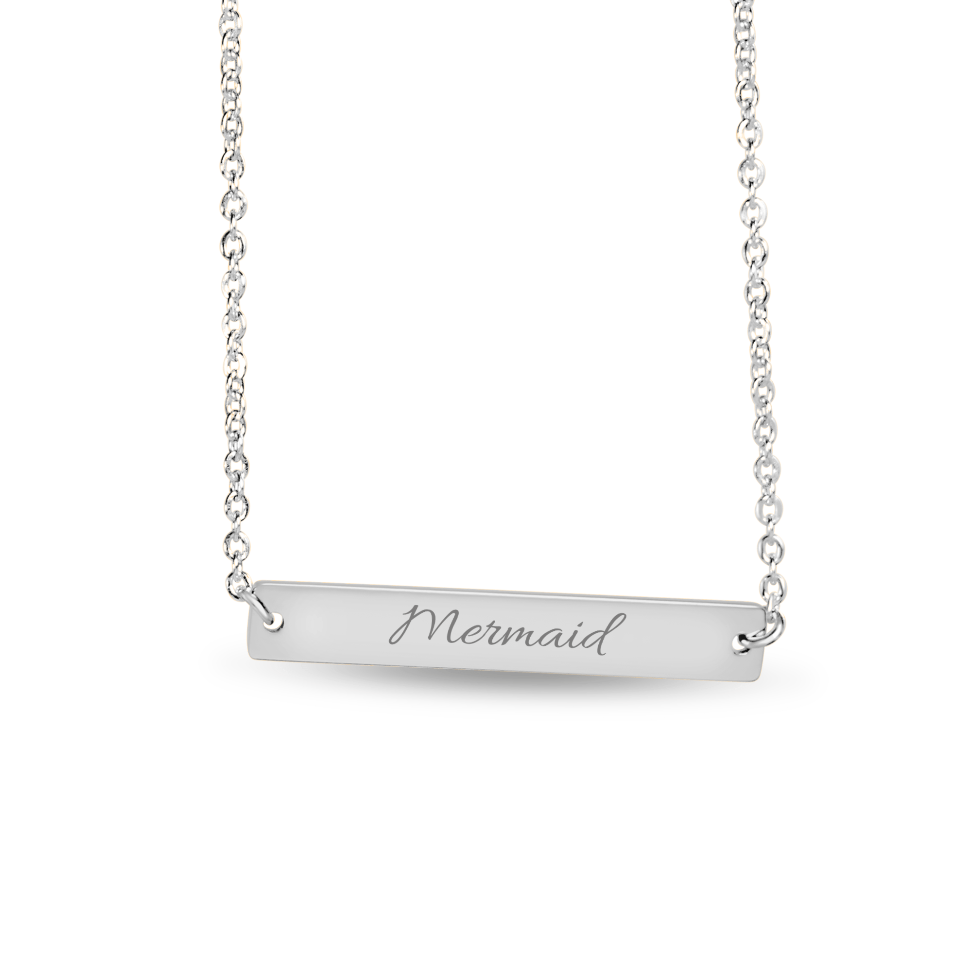 Mountains & Mermaids Mermaid Horizontal Bar Necklace