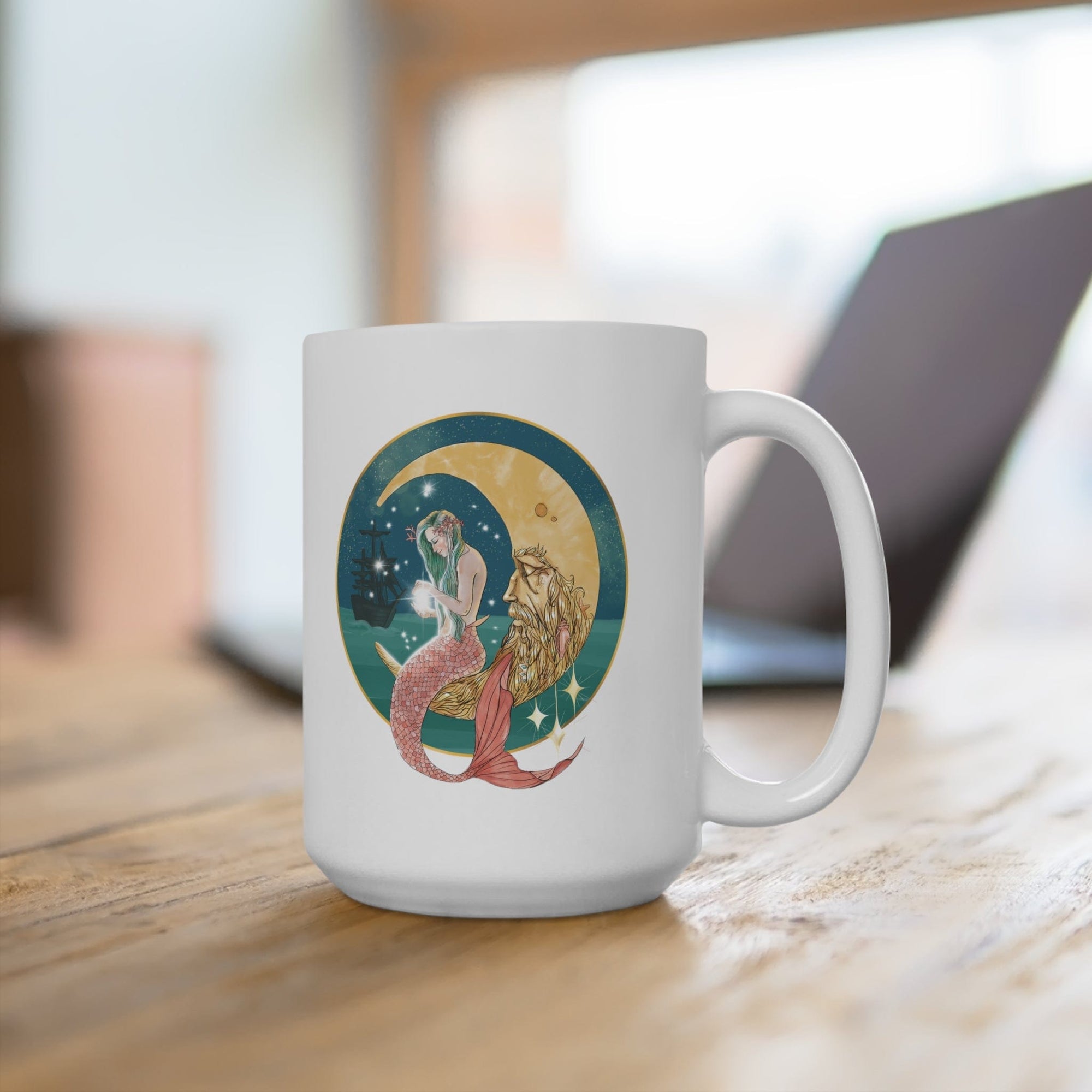 Mountains & Mermaids Mermaid In The Moon Coffee Mug MM77778