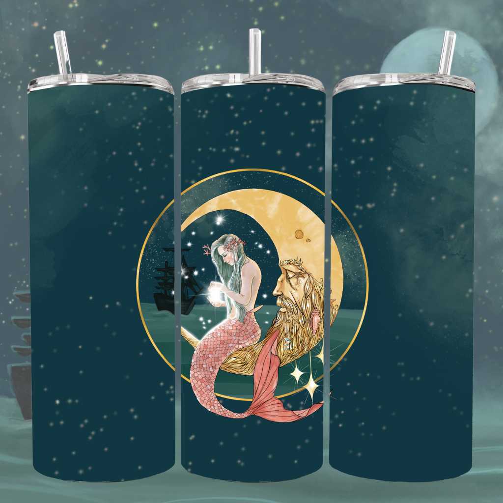 Mountains & Mermaids Mermaid In The Moon Insulated Tumbler MM2250