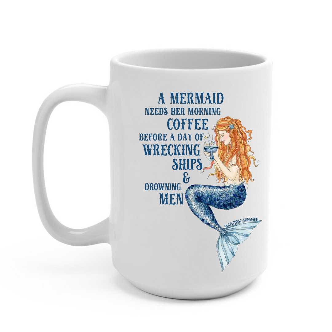 Mountains &amp; Mermaids Mermaid's Brew Coffee Mug 15oz MM780
