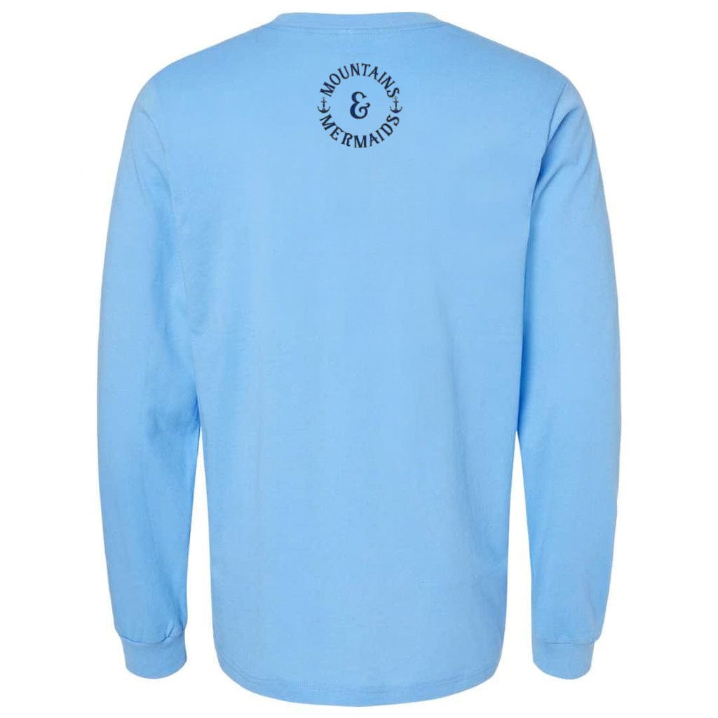 Mountains & Mermaids Mermaid's Brew Long Sleeve T-Shirt (Carolina Blue) Small MM4441