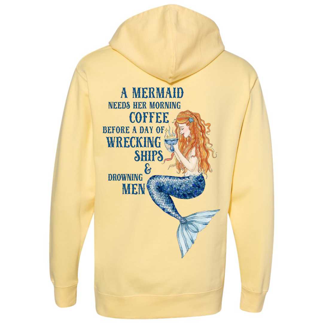 Mountains & Mermaids Mermaid's Brew Pullover Hoodie (Butter) Small MM4488