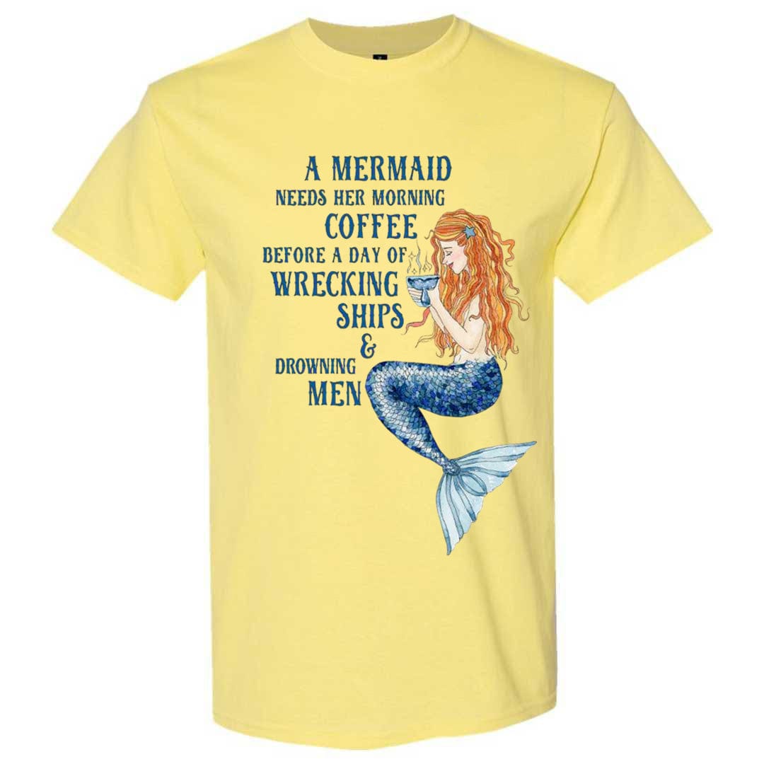 Mountains & Mermaids Mermaid's Brew Short Sleeve T-Shirt (Limoncello) Small MM4452