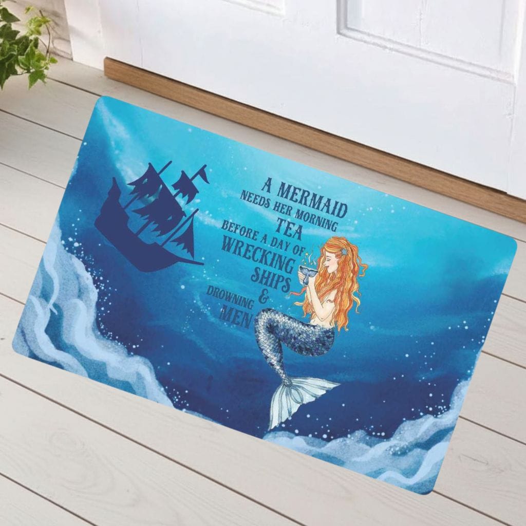 Mountains &amp; Mermaids Mermaid's Brew Tea Doormat 18'' × 30'' 13784660590168343034