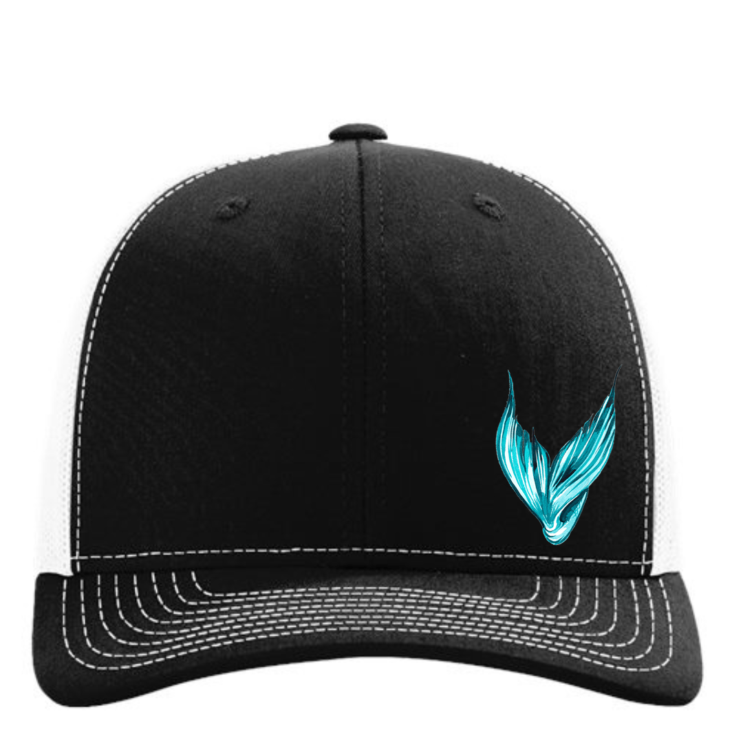 Mountains & Mermaids Mermaid Tail Trucker Hat Black MM1594