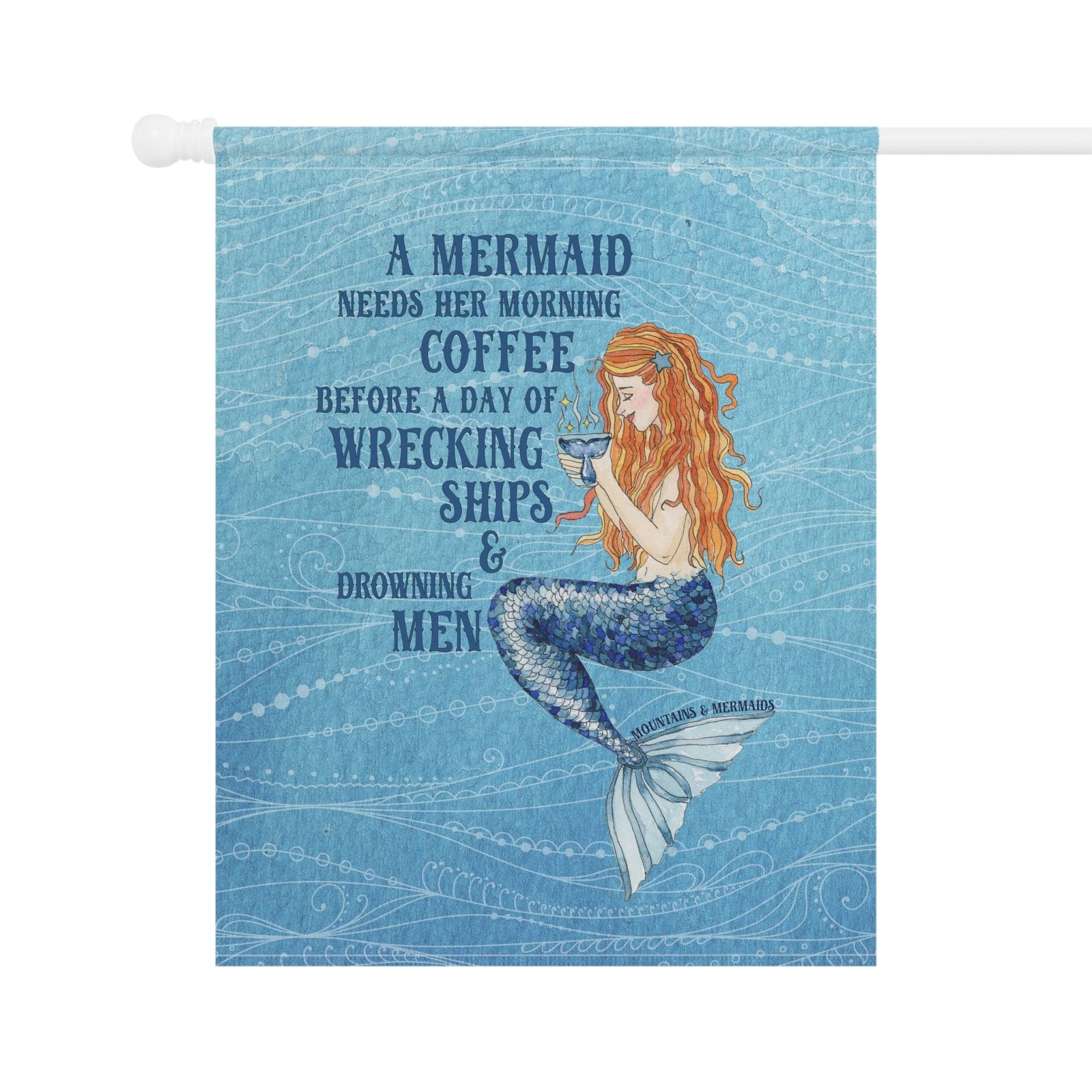 Mountains & Mermaids Mermaids Brew Flag 24.5'' × 32'' 14683731009779537145