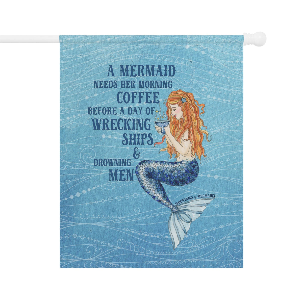 Mountains & Mermaids Mermaids Brew Flag 24.5'' × 32'' 14683731009779537145