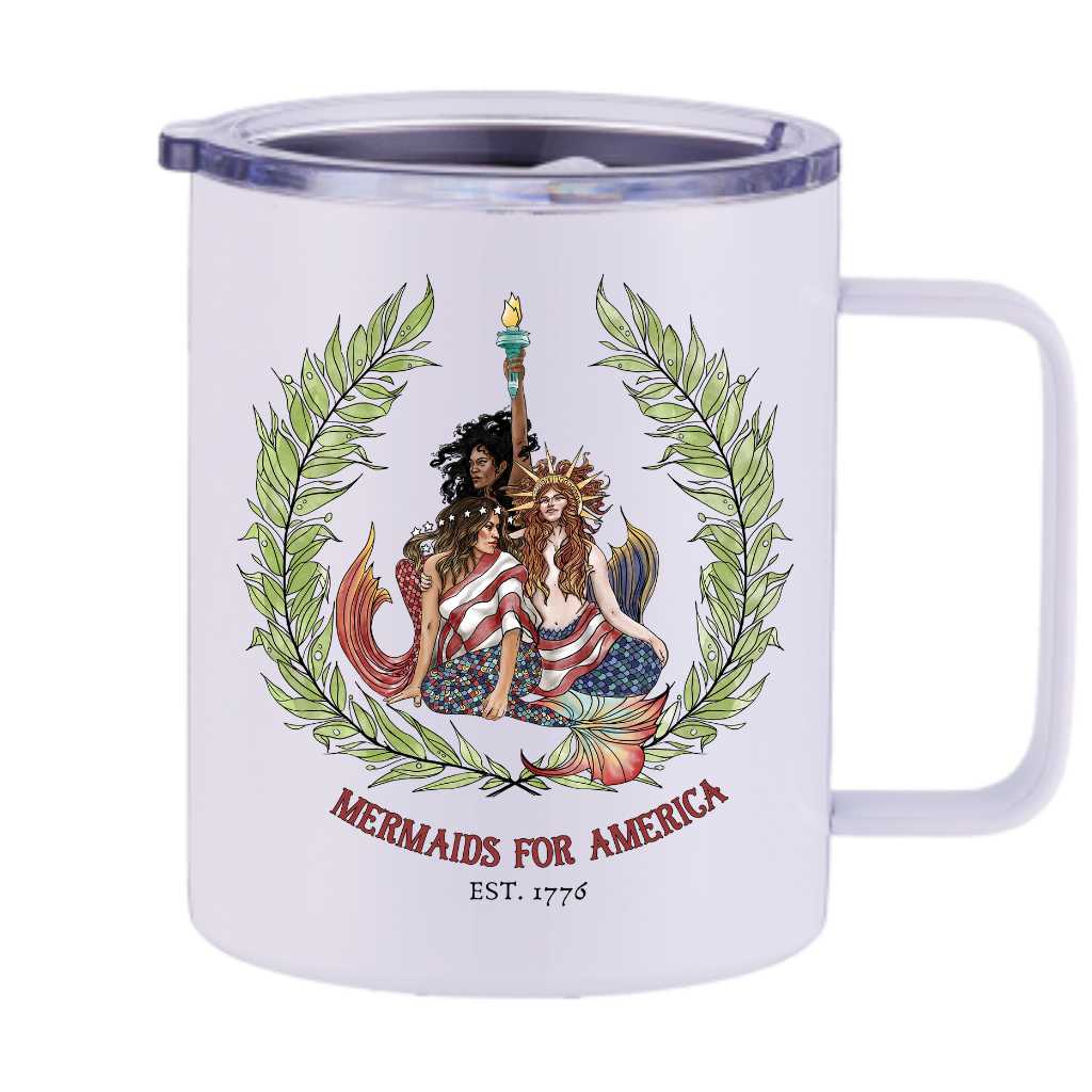 Mountains & Mermaids Mermaids For America Insulated Travel Mug MM7000