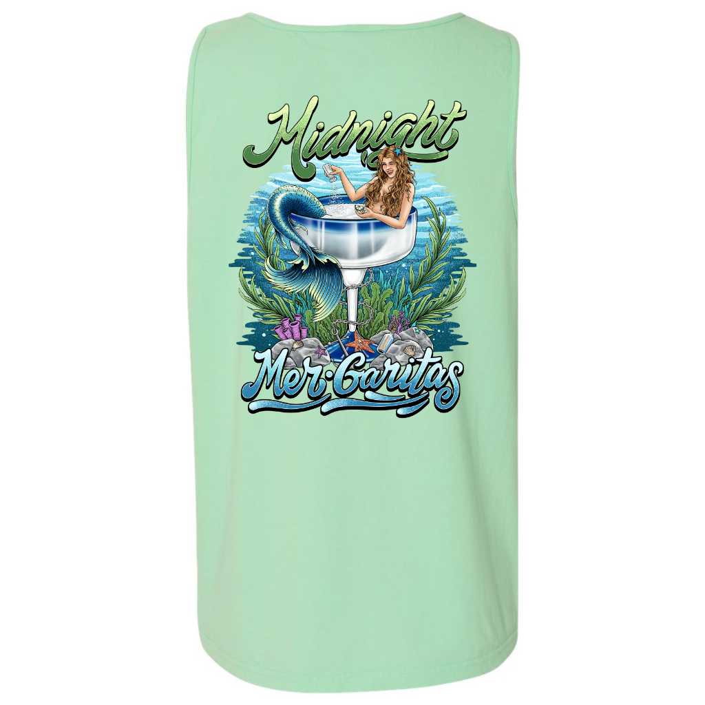Mountains & Mermaids Midnight Mergarita Boyfriend Tank (Island Reef) Small MM2955