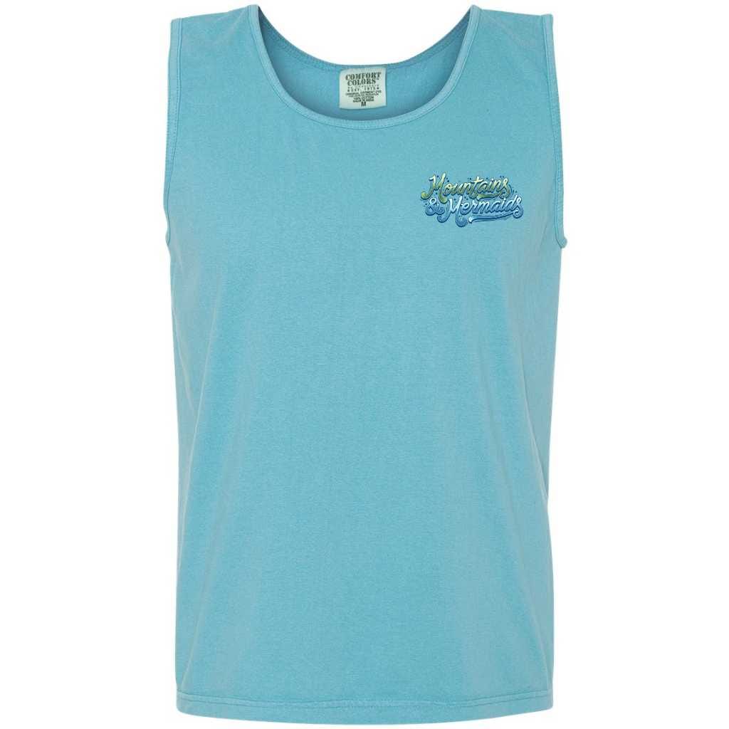 Mountains & Mermaids Midnight Mergarita Boyfriend Tank (Lagoon) Small MM2961
