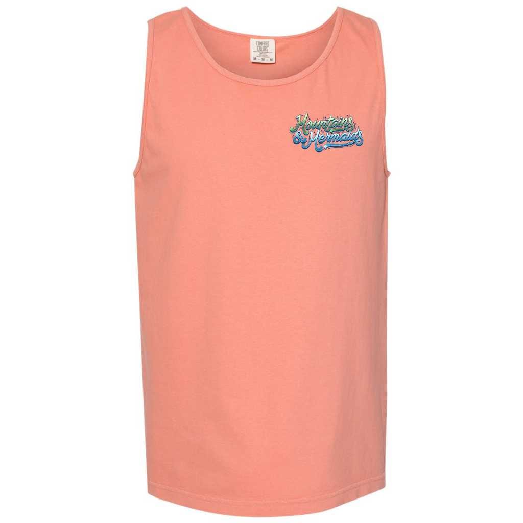 Mountains & Mermaids Midnight Mergarita Boyfriend Tank (Terracotta) Small MM2967