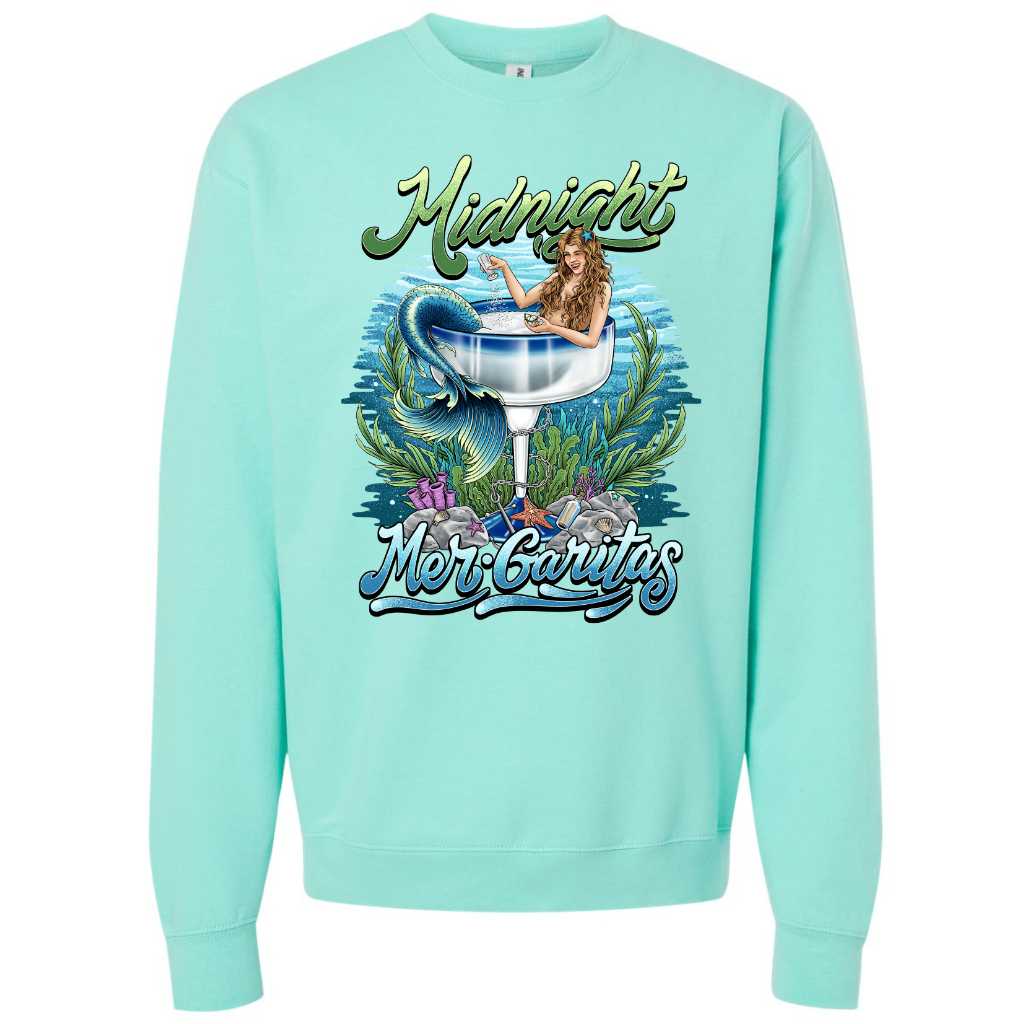 Mountains & Mermaids Midnight Mergarita Crewneck Sweatshirt Small MM2973