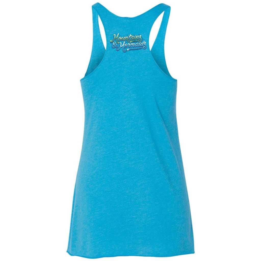 Mountains & Mermaids Midnight Mergarita Racerback Tank (Turquoise)
