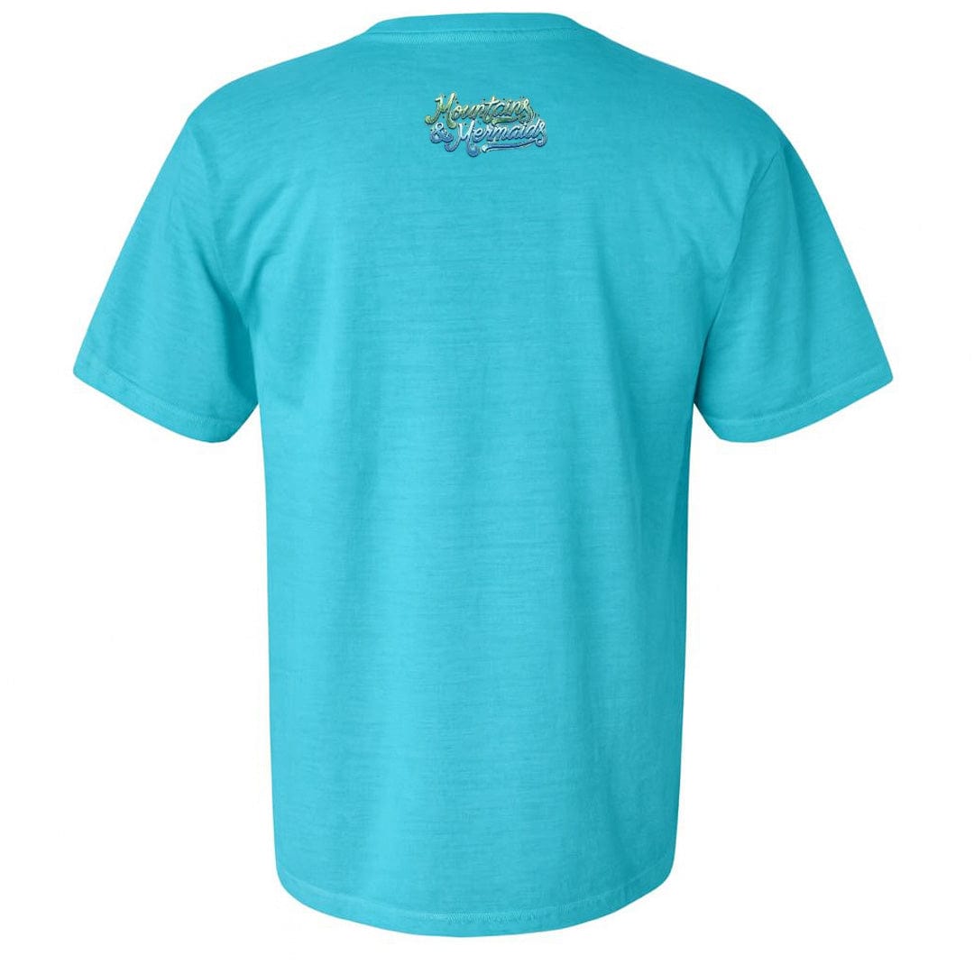 Mountains & Mermaids Midnight Mergarita T-Shirt (Lagoon)