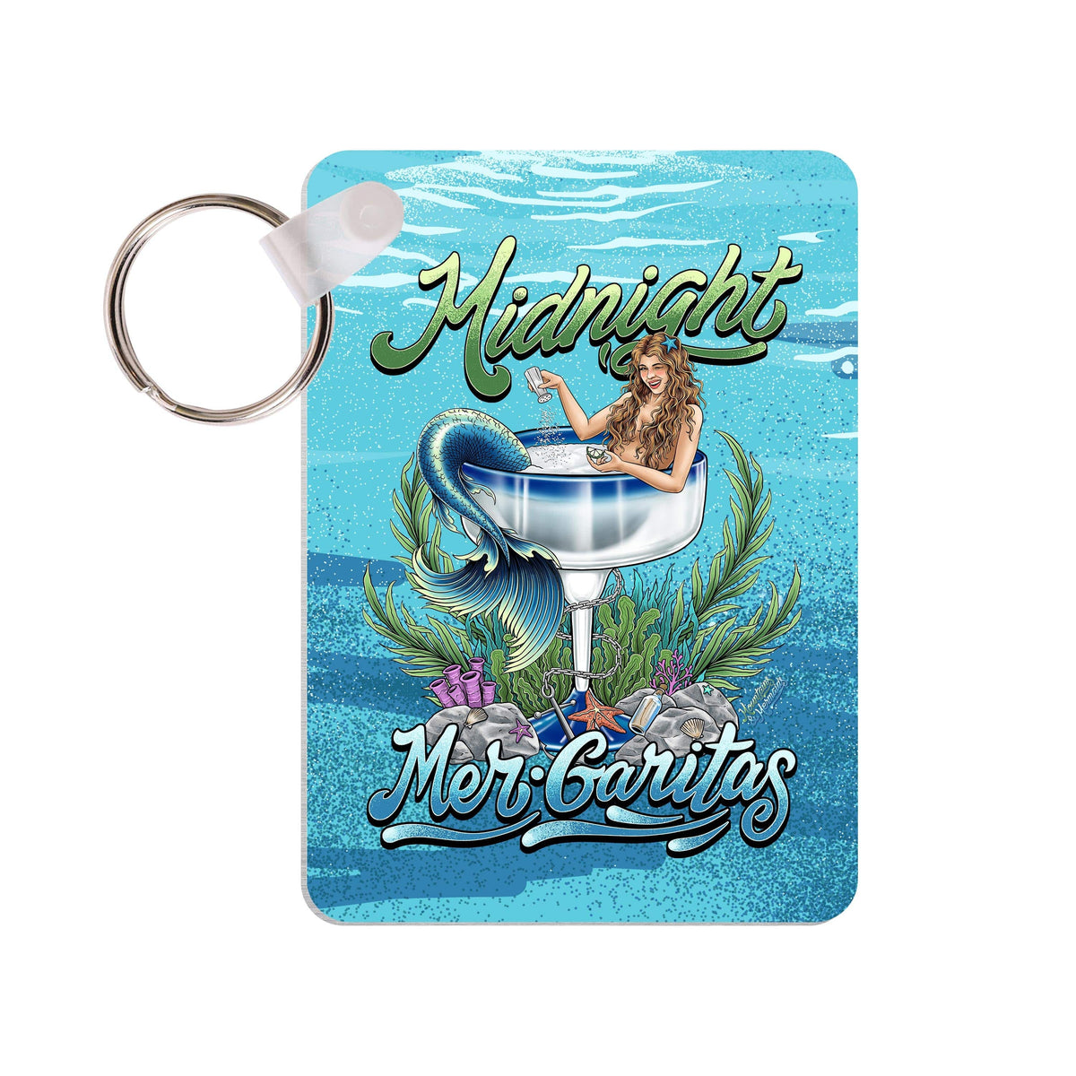 Mountains &amp; Mermaids Midnight Mergeritas Key Chain MM3057