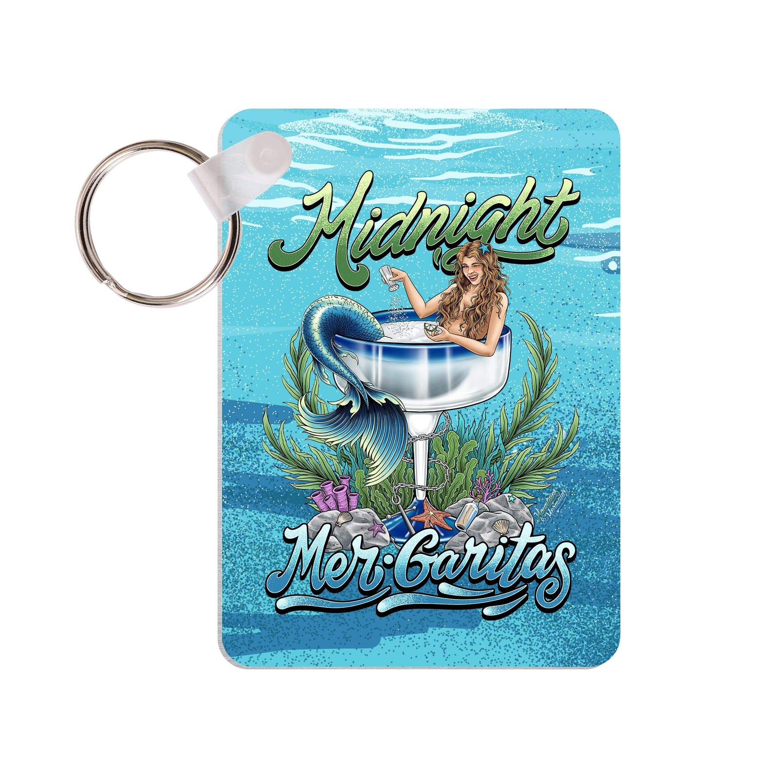 Mountains & Mermaids Midnight Mergeritas Key Chain MM3057