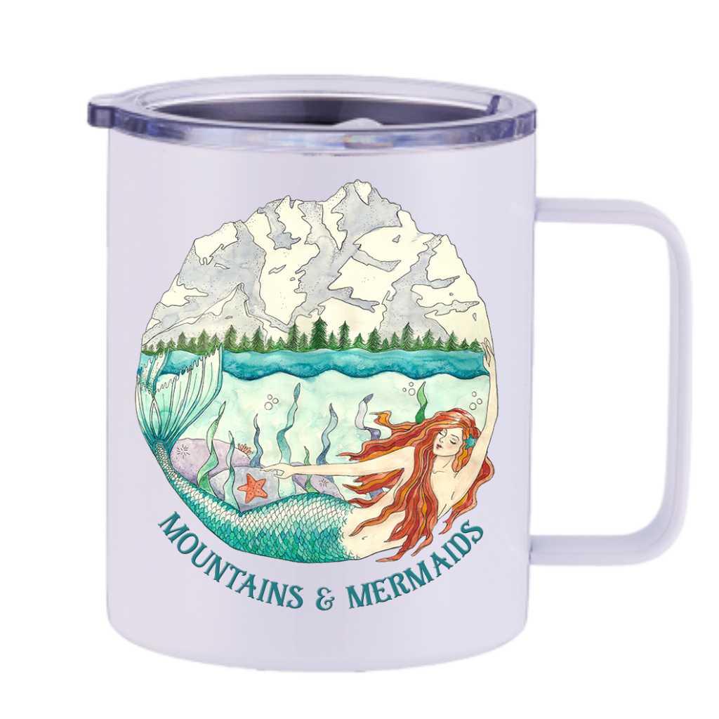 Mountains &amp; Mermaids Mountain Mermaid Insulated Travel Mug MM6085