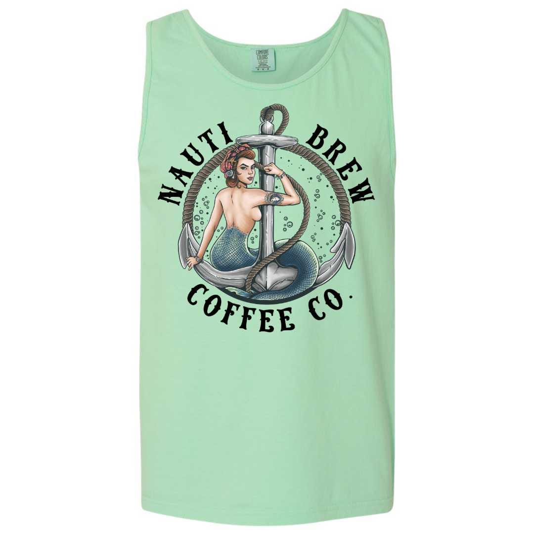 Mountains &amp; Mermaids Nauti Brew Coffee Co Boyfriend Tank (Island Reef) Small MM4413