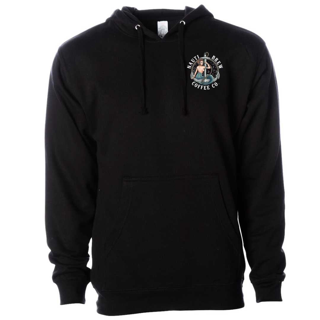 Mountains & Mermaids Nauti Brew Coffee Co Pullover Hoodie (Black) Small MM1632