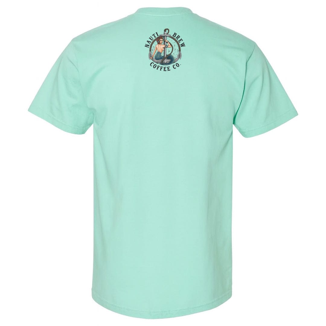 Mountains & Mermaids Nauti Brew Coffee Co Short Sleeve T-Shirt (Island Reef)