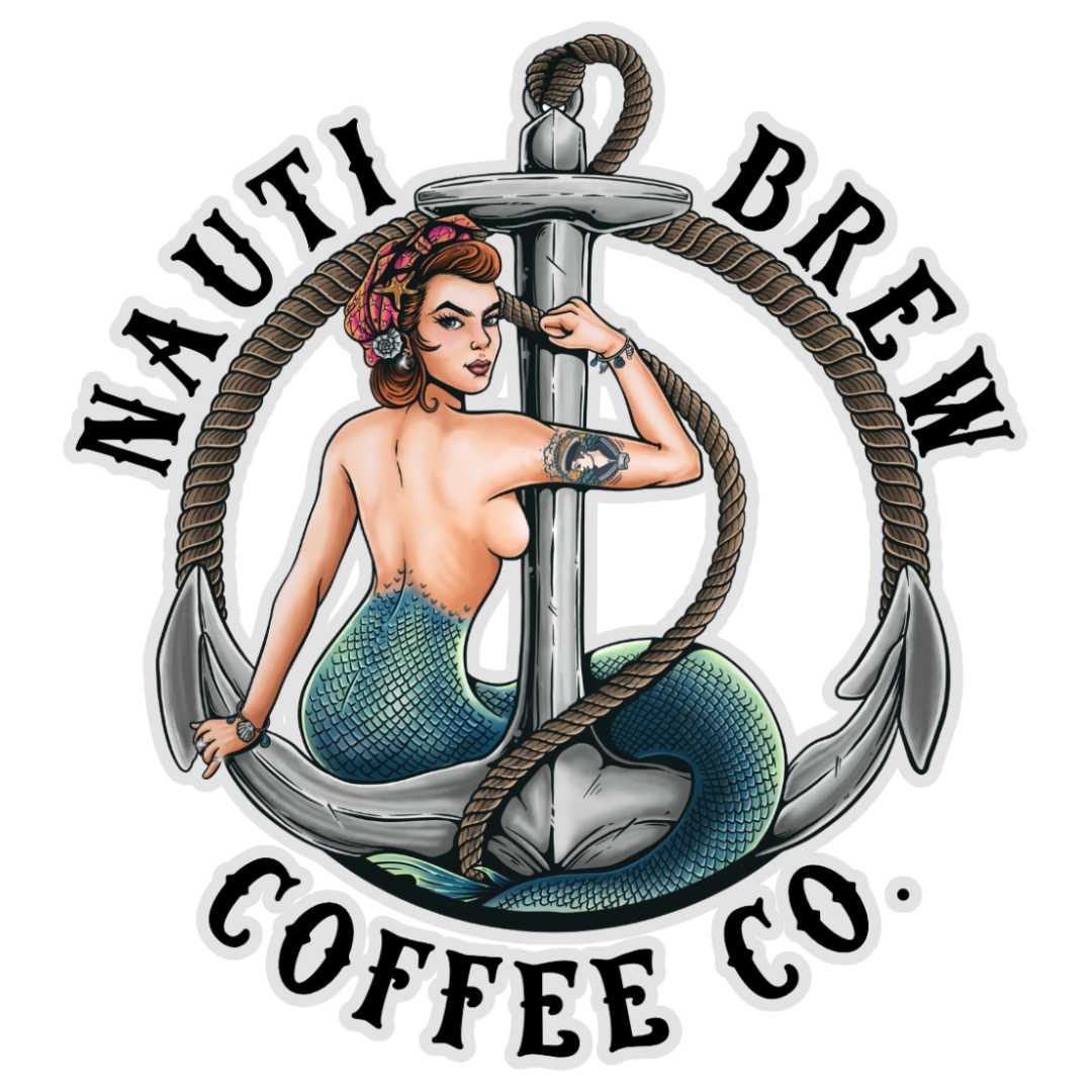 Mountains & Mermaids Nauti Brew Coffee Co Sticker MM4345