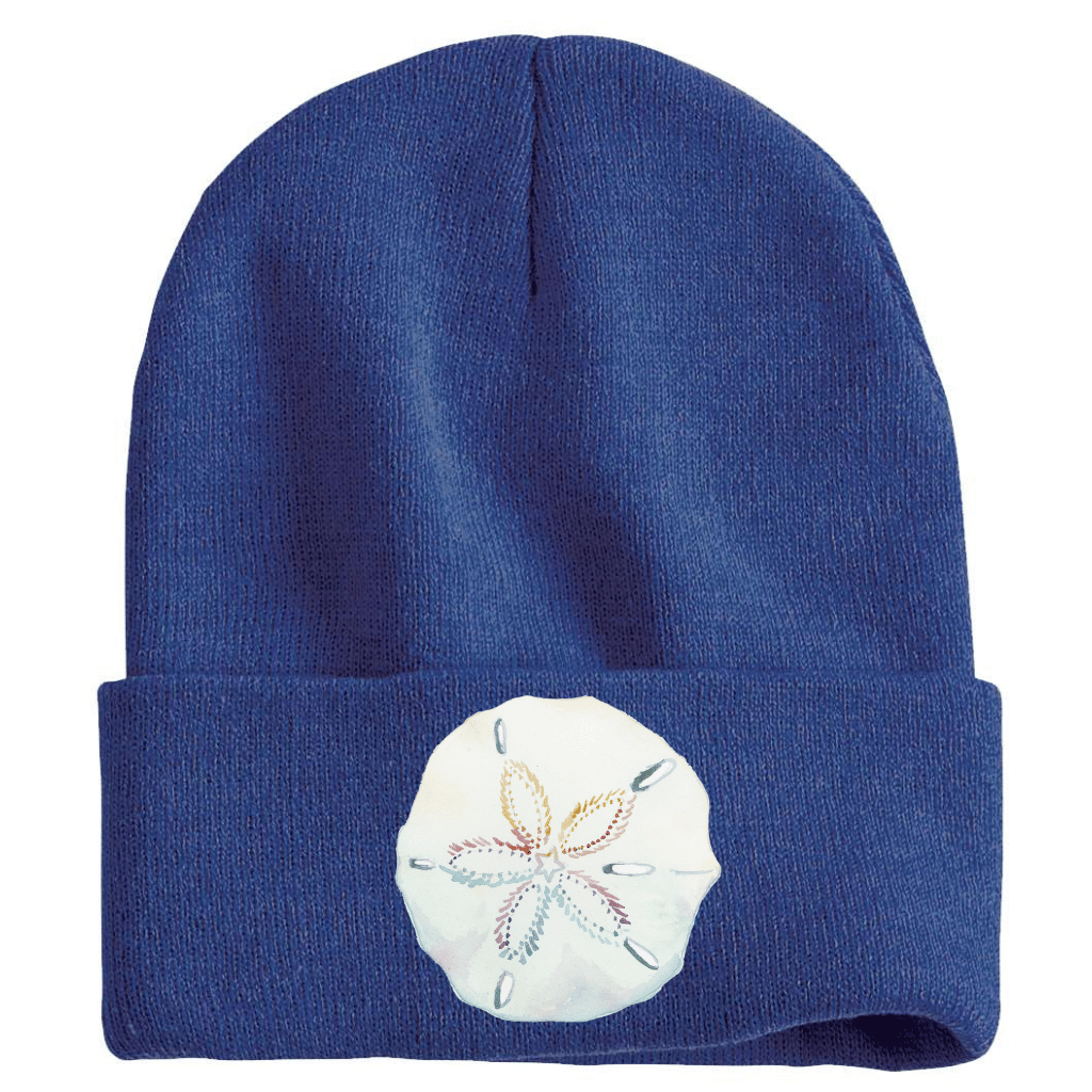 Mountains &amp; Mermaids Navy Sand Dollar Beanie MM2429