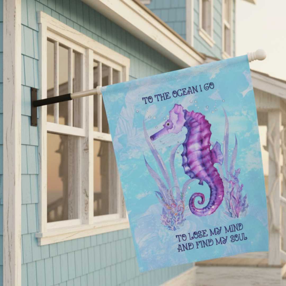 Mountains & Mermaids Ocean Soul Flag 24.5'' × 32'' 26345221877087093943