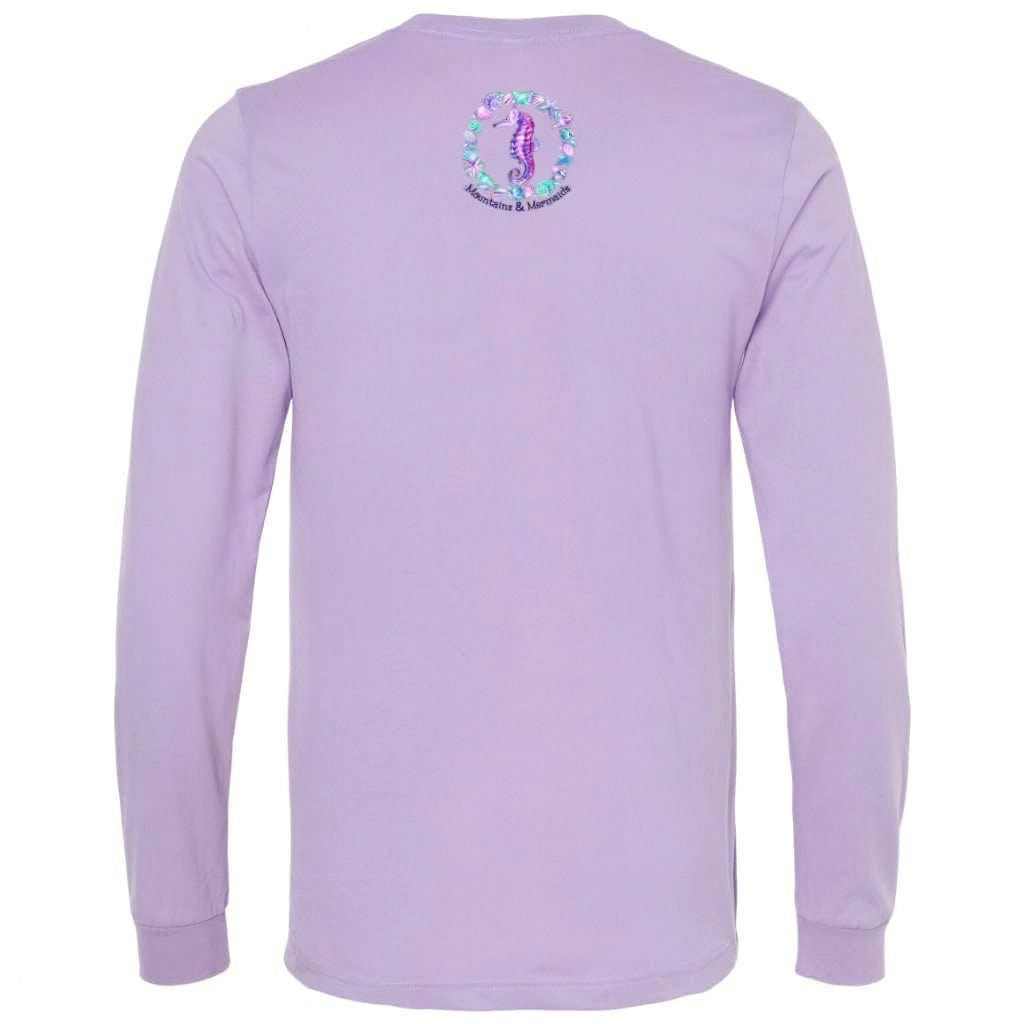 Mountains & Mermaids Ocean Soul Long Sleeve T-Shirt (Lavender) Small MM4148