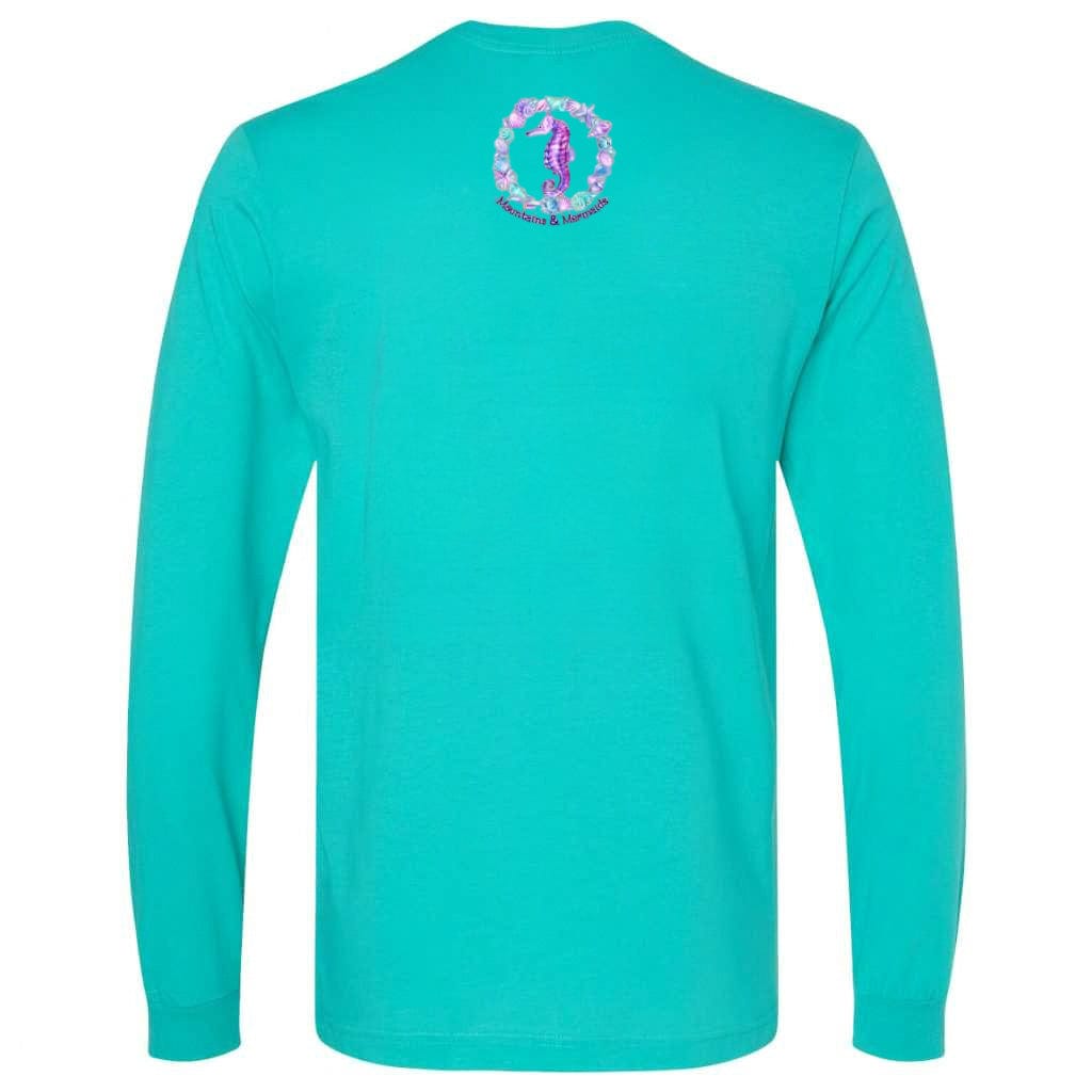 Mountains & Mermaids Ocean Soul Long Sleeve T-Shirt (Teal) Small MM4142