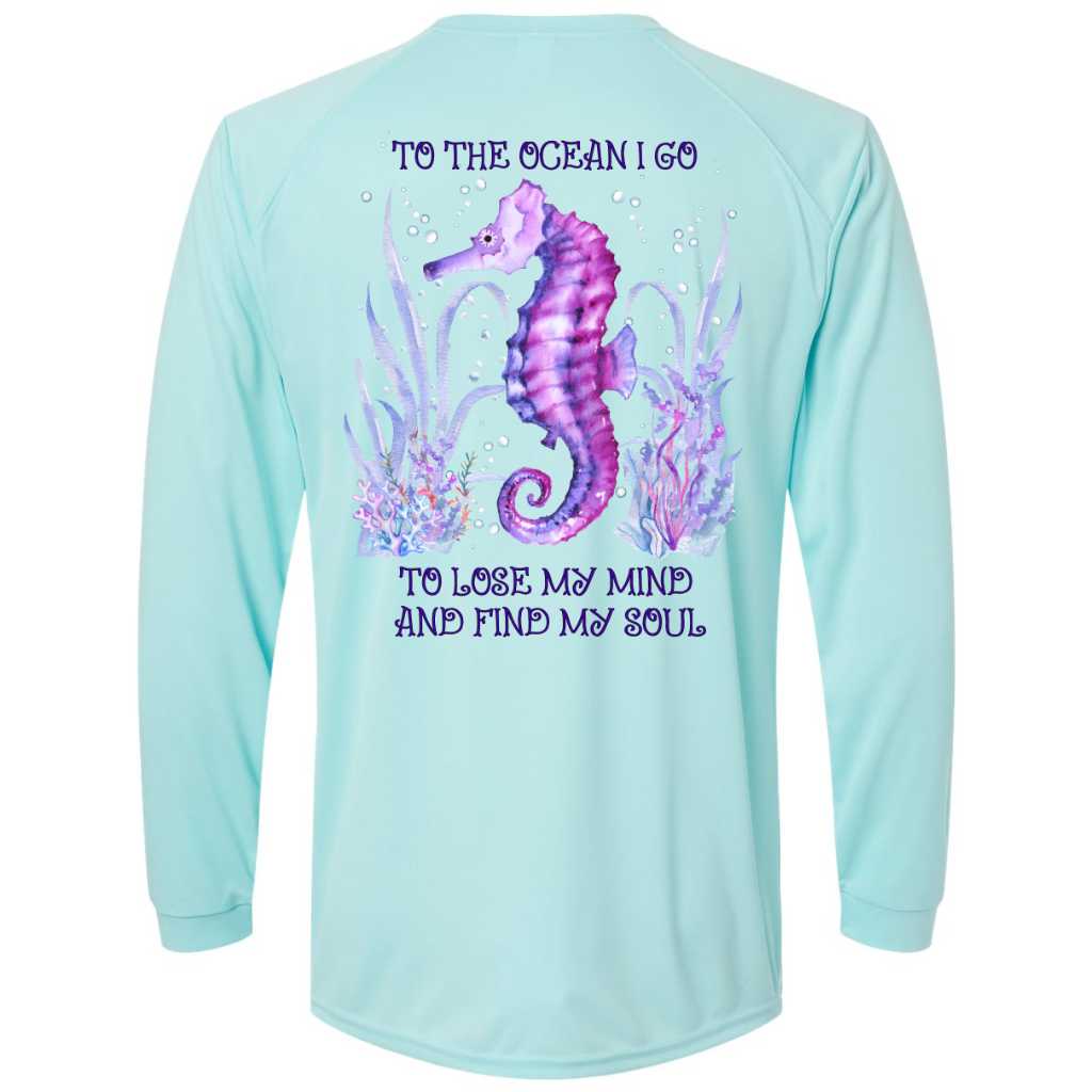 Mountains & Mermaids Ocean Soul Performance Sun Shirt (Aqua) Small MM4124