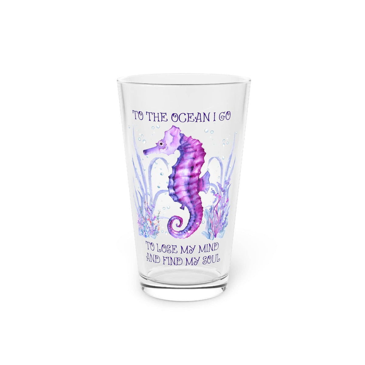 Mountains &amp; Mermaids Ocean Soul Pint Glass 16oz 27897043582570444614