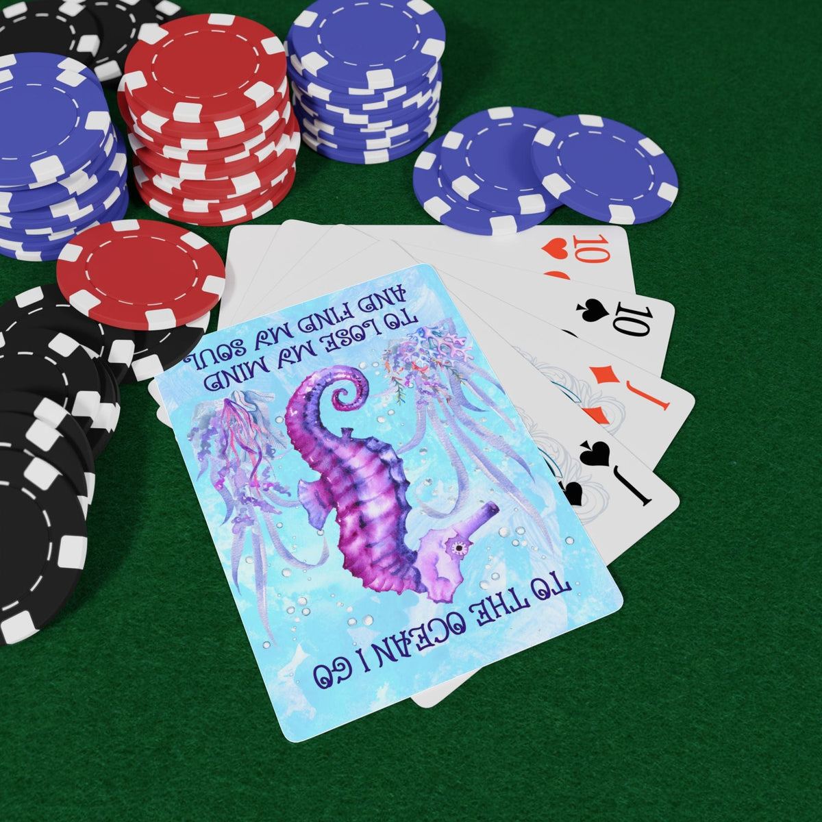 Mountains & Mermaids Ocean Soul Playing Cards 2.5" x 3.5" 26801958707983475656