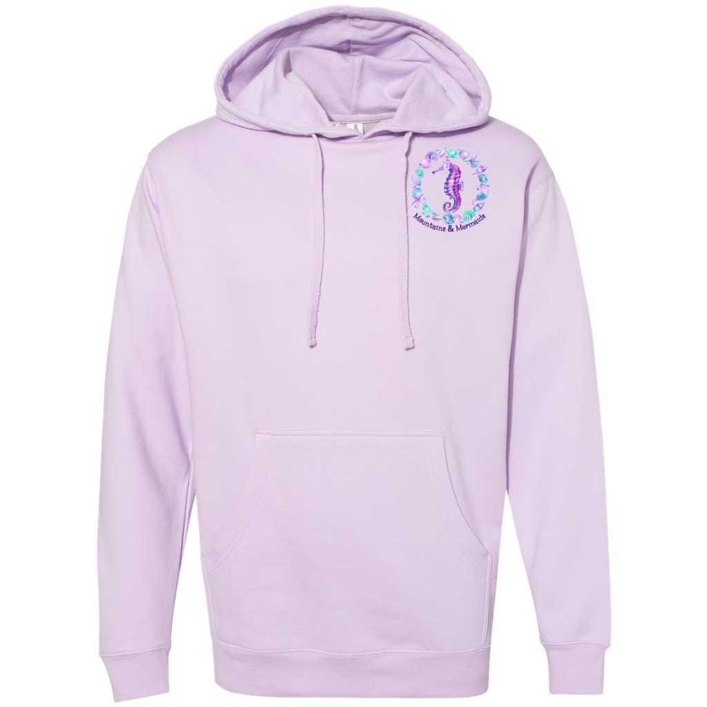 Mountains & Mermaids Ocean Soul Pullover Hoodie (Lavender)