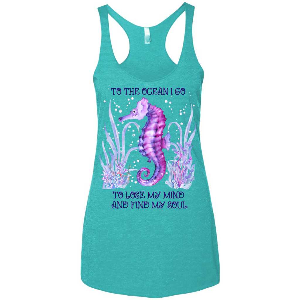 Mountains & Mermaids Ocean Soul Racerback Tank (Tahiti) Small MM4189