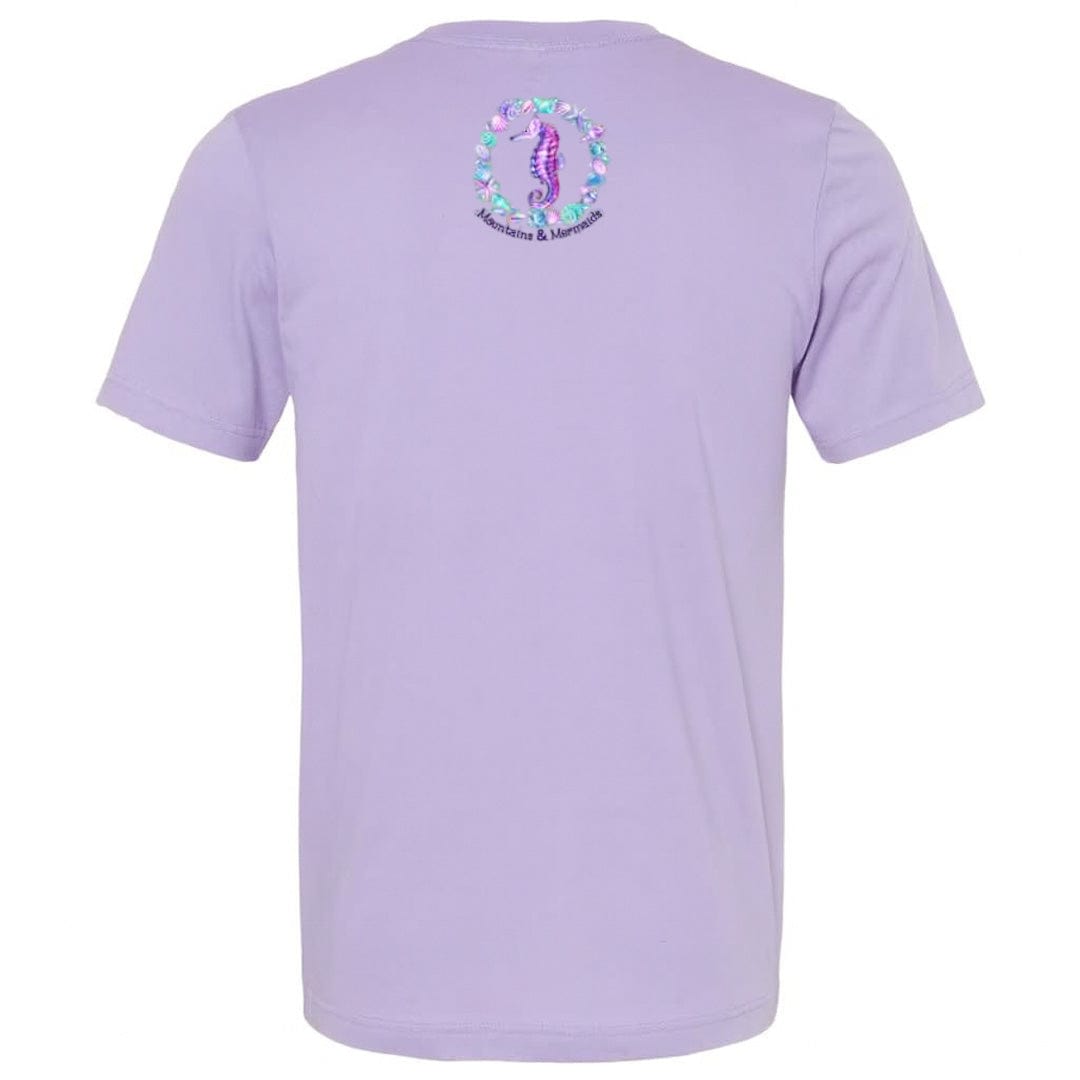 Mountains & Mermaids Ocean Soul Short Sleeve T-Shirt (Lavender) Small MM4159