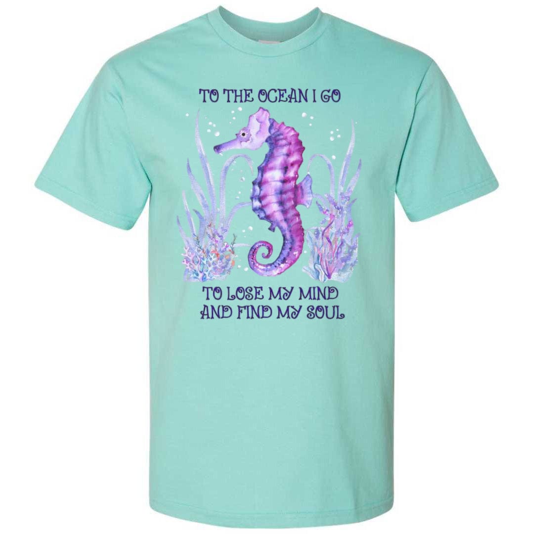 Mountains & Mermaids Ocean Soul Short Sleeve T-Shirt (Mint) Small MM4165