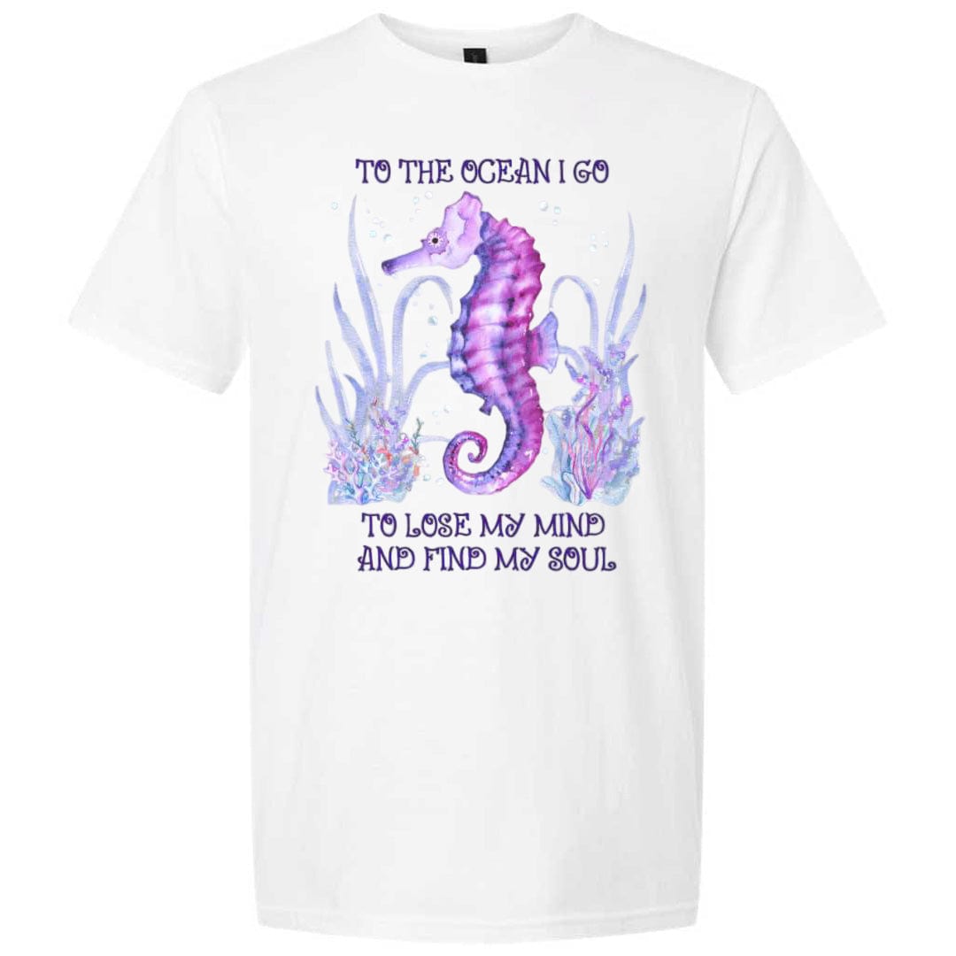 Mountains & Mermaids Ocean Soul Short Sleeve T-Shirt (White) Small MM4171