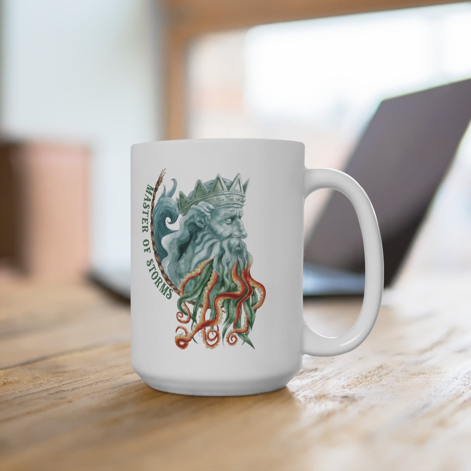Mountains & Mermaids Poseidon Coffee Mug 15oz MM782
