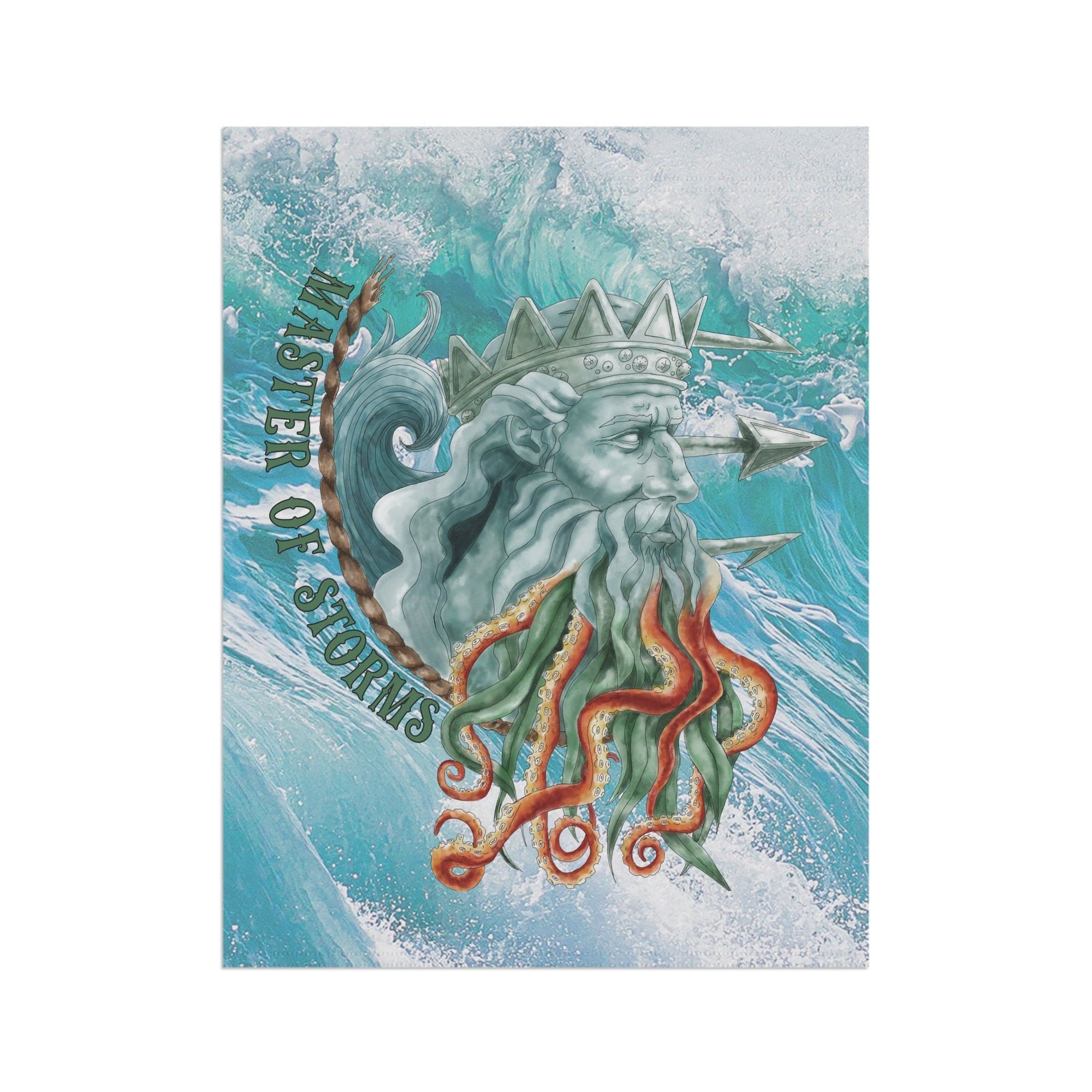 Mountains & Mermaids Poseidon Flag 24.5'' × 32'' 31241254322539473831