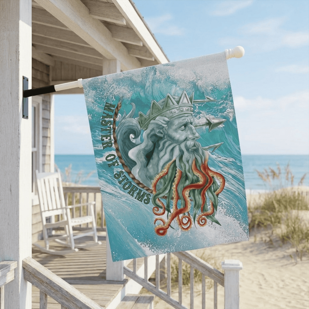 Mountains & Mermaids Poseidon House Flag 24.5'' × 32'' 31241254322539473831